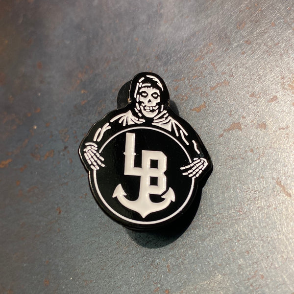 LB Crimson Enamel Pin
