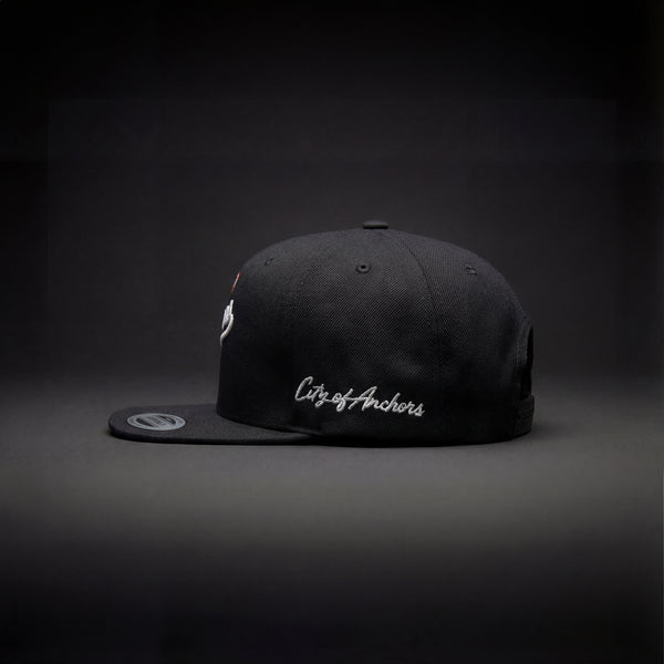 LB Anchors Snapback (Red & White Stitch)