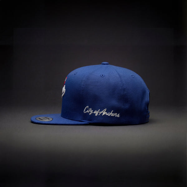 LB Anchors Snapback (Red & White Stitch)