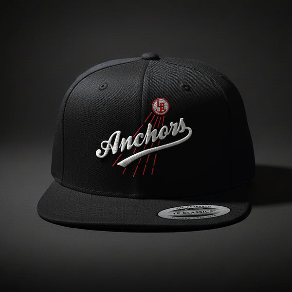 LB Anchors Snapback (Red & White Stitch)