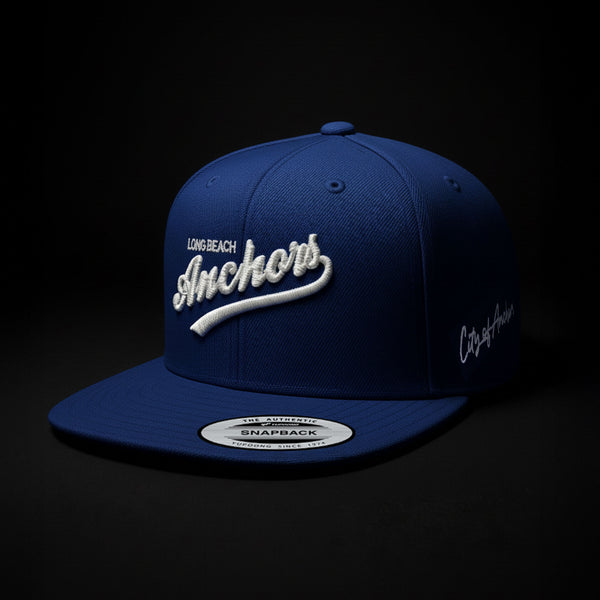 Long Beach Anchors Script Snapback