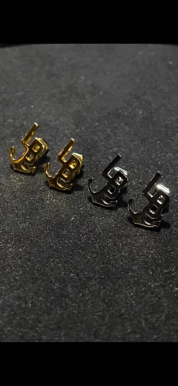 LB Anchor Earrings