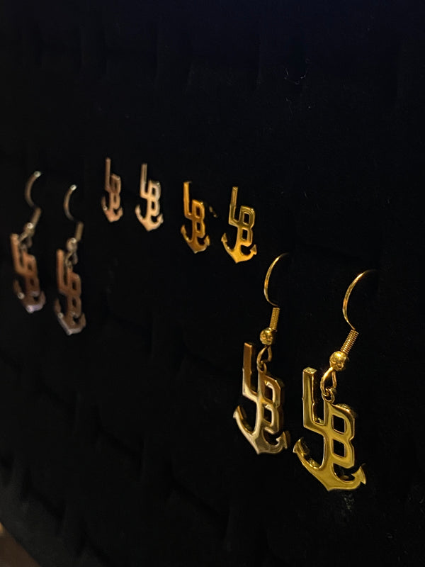 LB Anchor Earrings