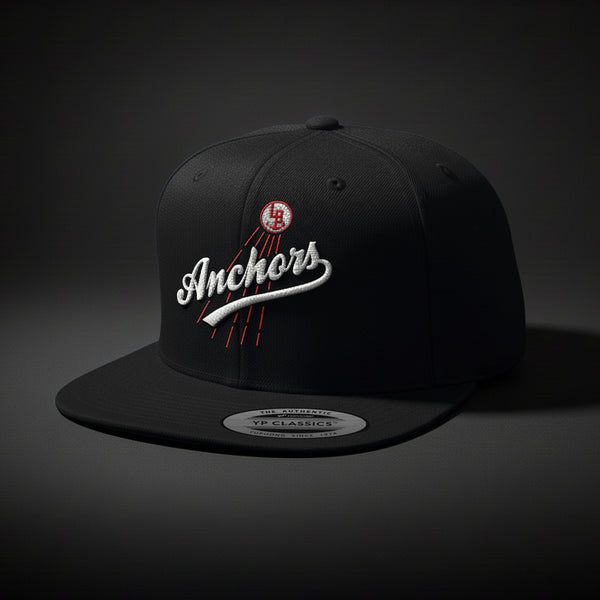 LB Anchors Snapback (Red & White Stitch)