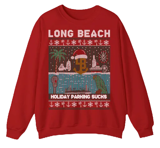 “Holiday Parking Sucks” Ugly Christmas Sweatshirt