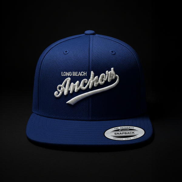 Long Beach Anchors Script Snapback