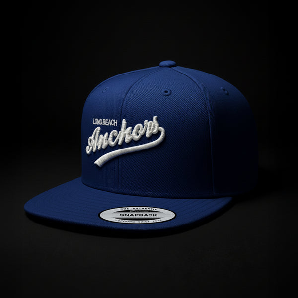 Long Beach Anchors Script Snapback