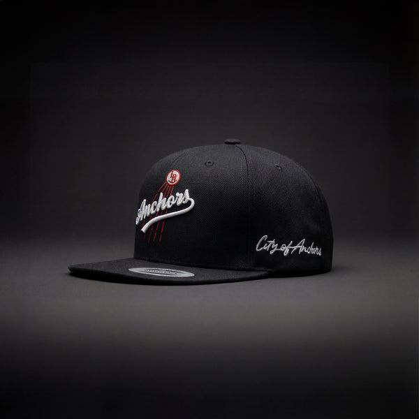LB Anchors Snapback (Red & White Stitch)