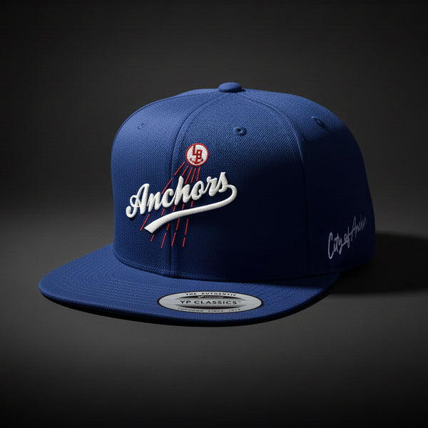 LB Anchors Snapback (Red & White Stitch)